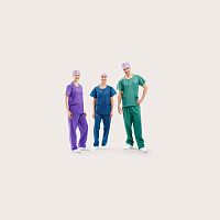 Unisex scrub uniform BARRIER®polypropylenecottondisposable