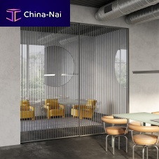 Interior door RI-TRAIT 8Bsecurity glassanodized aluminumsliding