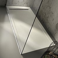 Rectangular shower base PETRA Xraisedstonenon-slip