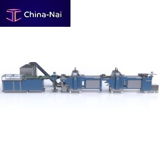 Cardboard production line rotaryfolding
