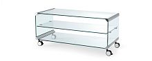 Contemporary coffee table GEORGEglasstempered glassstainless steel