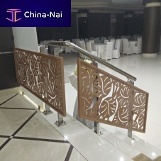Steel railing with panelsindoorfor stair