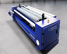 Fabric rewinder-winder roller