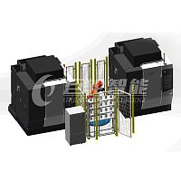 CNC drilling and milling machine ODG-2C1R-V520robotic arm