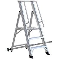 Work platform VE rollerwith safety railing