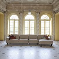 Modular sofa GARLANDcontemporaryfabricgray