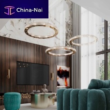 Contemporary chandelier ARIELLE gold-plated brass12 lightcommercial