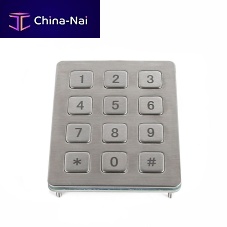 Stainless steel keypad CT-KPS01-12-TM12-keypanel-mountUSB