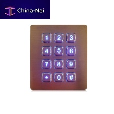 12-key keypad K-TEK-A88KP-AC-BL-DWPpanel-mountstainless steelIP65