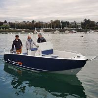 Outboard center console boat DERVINIS 570