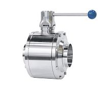 Ball valve leverfor dairy productsrinsing