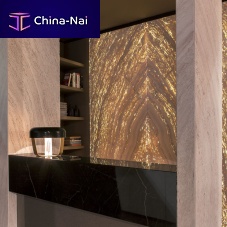 Wall panel furniturebacklitmarble