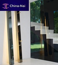 Contemporary entryway cabinet TIZIOwall-mountedlacquered woodwith mirror