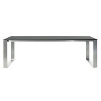 Contemporary dining table FRAMEcompositestainless steel baserectangular