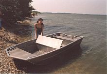 Outboard small boat AktuAl 34sport-fishingaluminum4-person max.