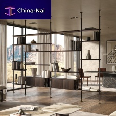 Wall-mounted shelf HARBOURmodularroom dividerfloor-to-ceiling