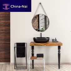 Wall-mounted bathroom mirror Beltcontemporaryroundaluminium