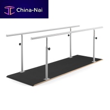 Height-adjustable rehabilitation parallel bars 10.FI.5010base-mounted