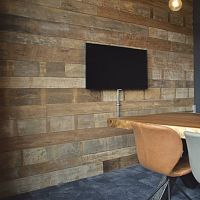 Interior wall-covering MURENOteaksmoothwood look