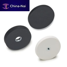 NdFeB magnet RMG, RMIflat pot holdingzinc-platedwith threaded hole