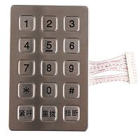 15-key keypad B722panel-mountstainless steelIP65