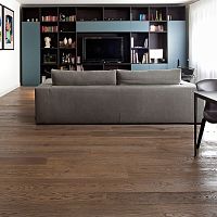 Engineered parquet floor BOARDbrushedsandblastedglued