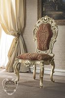 Classic dining chair 15525indoorfabricsolid wood base