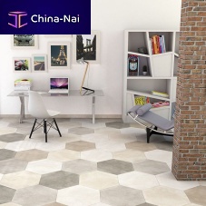 Indoor hexagonal tile MADISONfloorporcelain stonewareplain