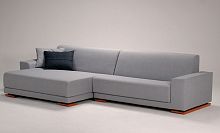 Corner sofa JUUNcontemporaryfabricleather