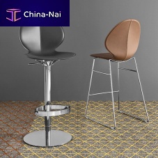 Contemporary bar chair BASILindoorpolypropylenewooden base