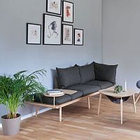 Contemporary sofa AROUNDoakwith removable cushion