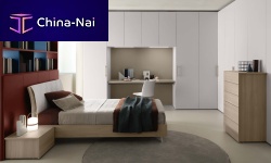 White children's bedroom furniture set SM2105redbluemelamine