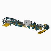 Blade cutting line for metalsheet metalpanel