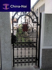 Entry door wrought ironswingwithout glazing