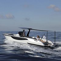 Inboard express cruiser 9.6 Mopencenter console12-person max.