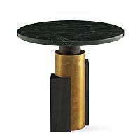 Original design pedestal table 1968marblewooden basebrass base