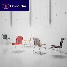 Contemporary dining chair Panton One indoorpolyurethanestainless steel base