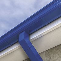 Aluminum roof gutter AX SNAPFIXround
