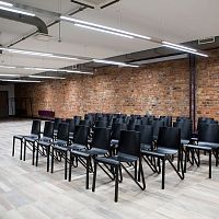 Stackable chair ZESTYScandinavian designindoorleather