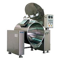 Steam boiling pan for the food industryfor cateringreclining