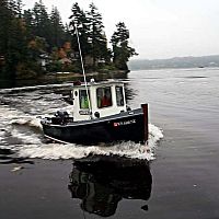 Outboard day fishing boat Godzilli 16wheelhouse