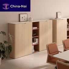High sideboard BOSCOcontemporarywoodenwith shelf