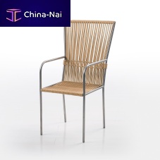 Contemporary dining chair les copainsindoorstainless steelrope