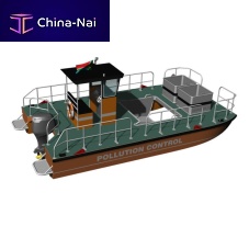 Pollution control boat WARRIOR 8catamaranoutboardaluminum