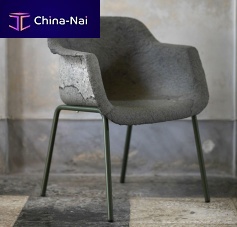 Contemporary chair NO SMOKINGindoorpapersteel base