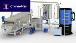 Continuous industrial fryer namkeenstainless steel