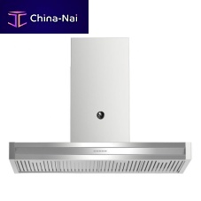 Wall-mounted range hood GENESI 120ductedwith built-in lightingblack