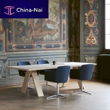 Contemporary table ARTFULoakMDFoak base