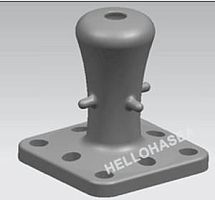 Terminal mooring bollard SINGLE BIT