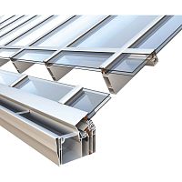 Fixed glass roof SMARTIA M10800aluminuminsulatedpyramid type